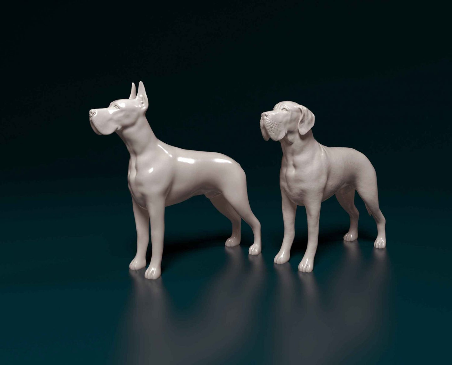 Great dane artist resin - white resin ready to prep / paint ALL SCALES