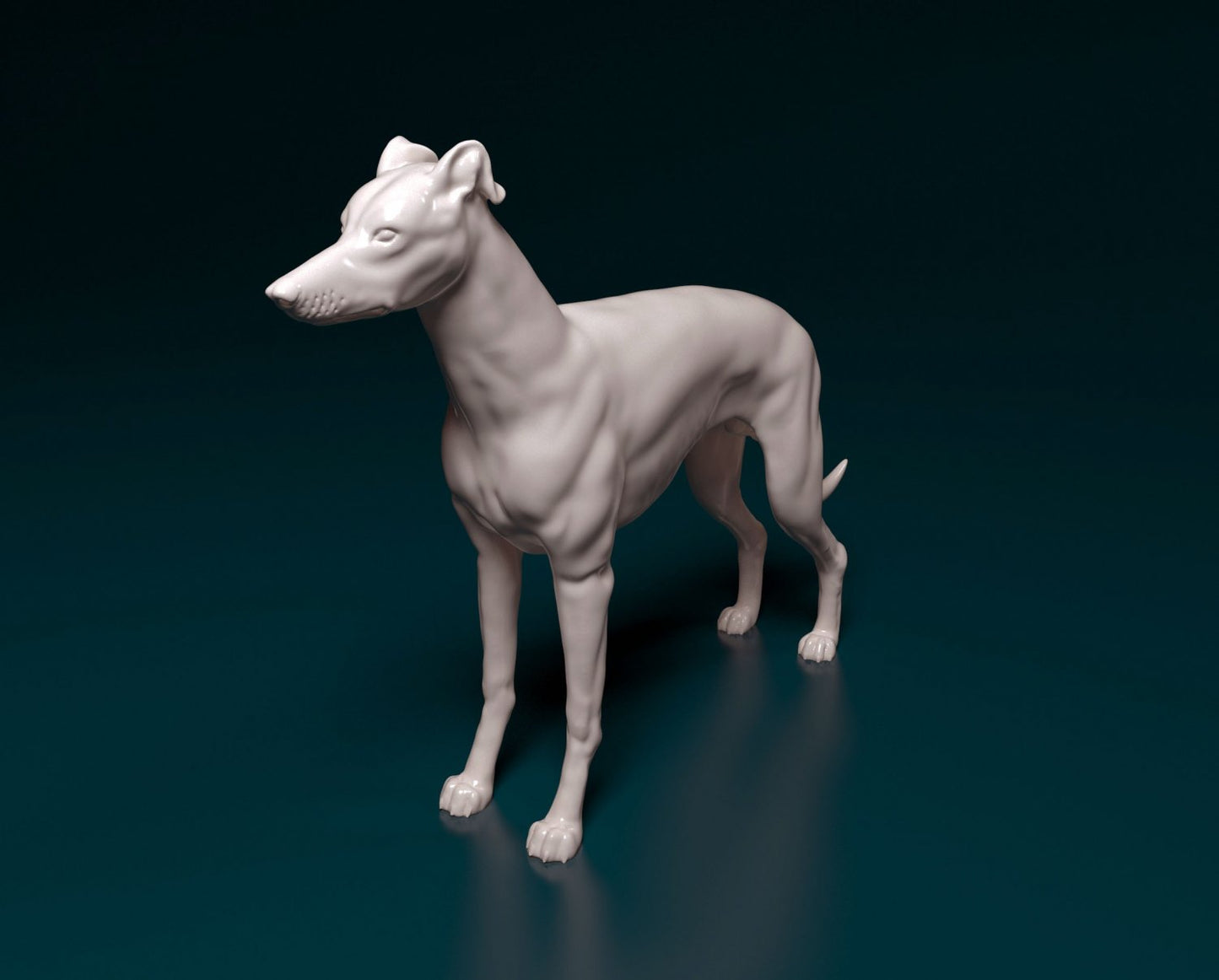 Greyhound artist resin - white resin ready to prep / paint ALL SCALES