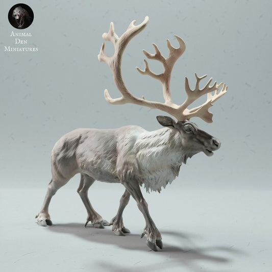 Artist resin model horse animal Reindeer Set 3 Resin ready to paint Stablemate scale