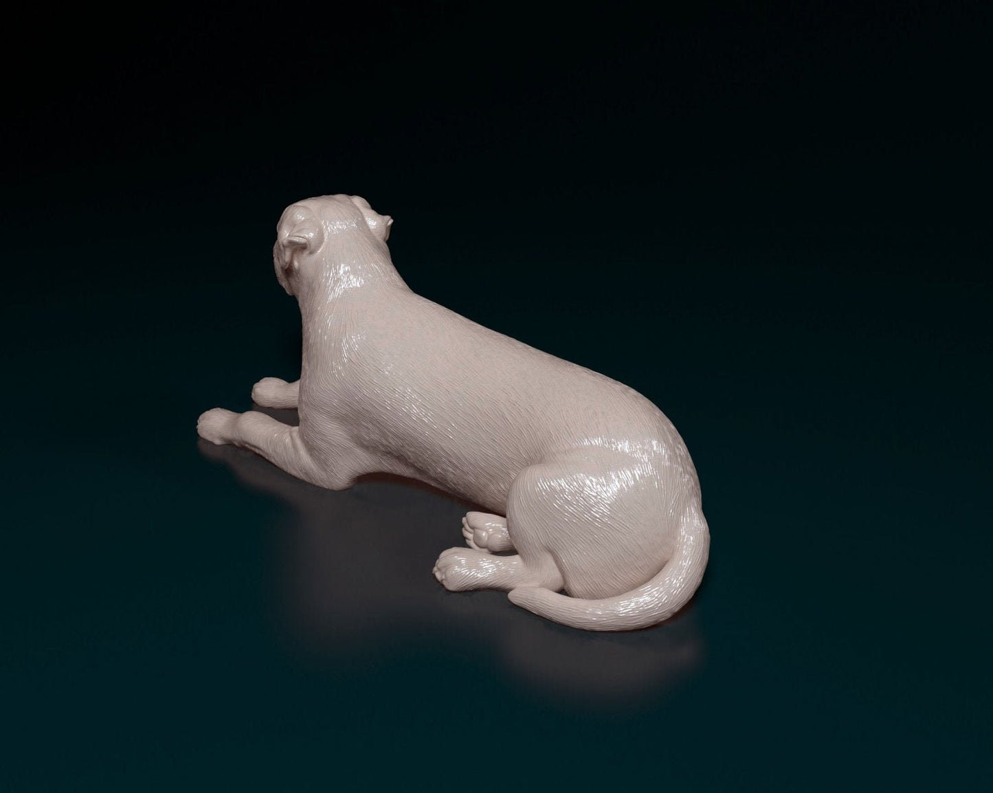 American bulldog laying 2 artist resin - white resin ready to prep / paint ALL SCALES
