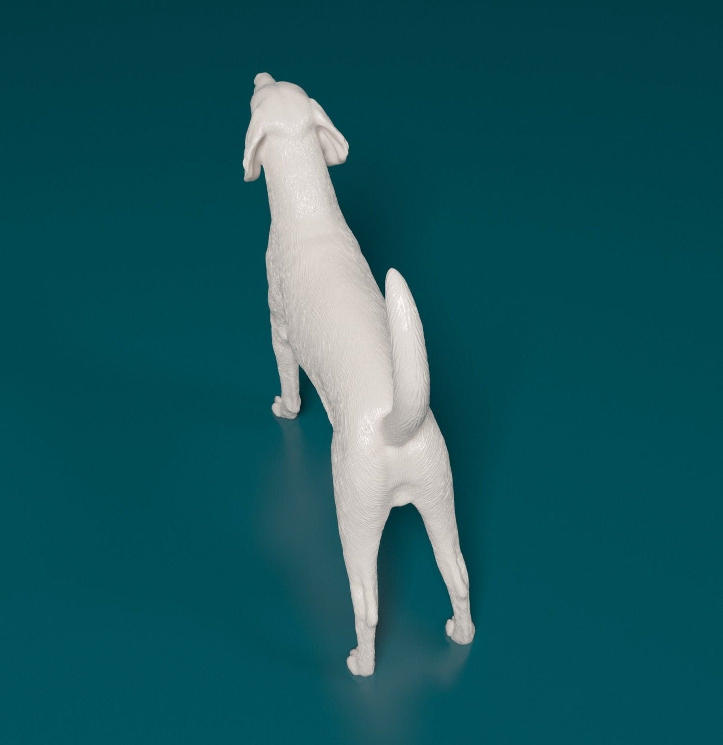 American fox hound artist resin - white resin ready to prep / paint ALL SCALES sculpture / figurine