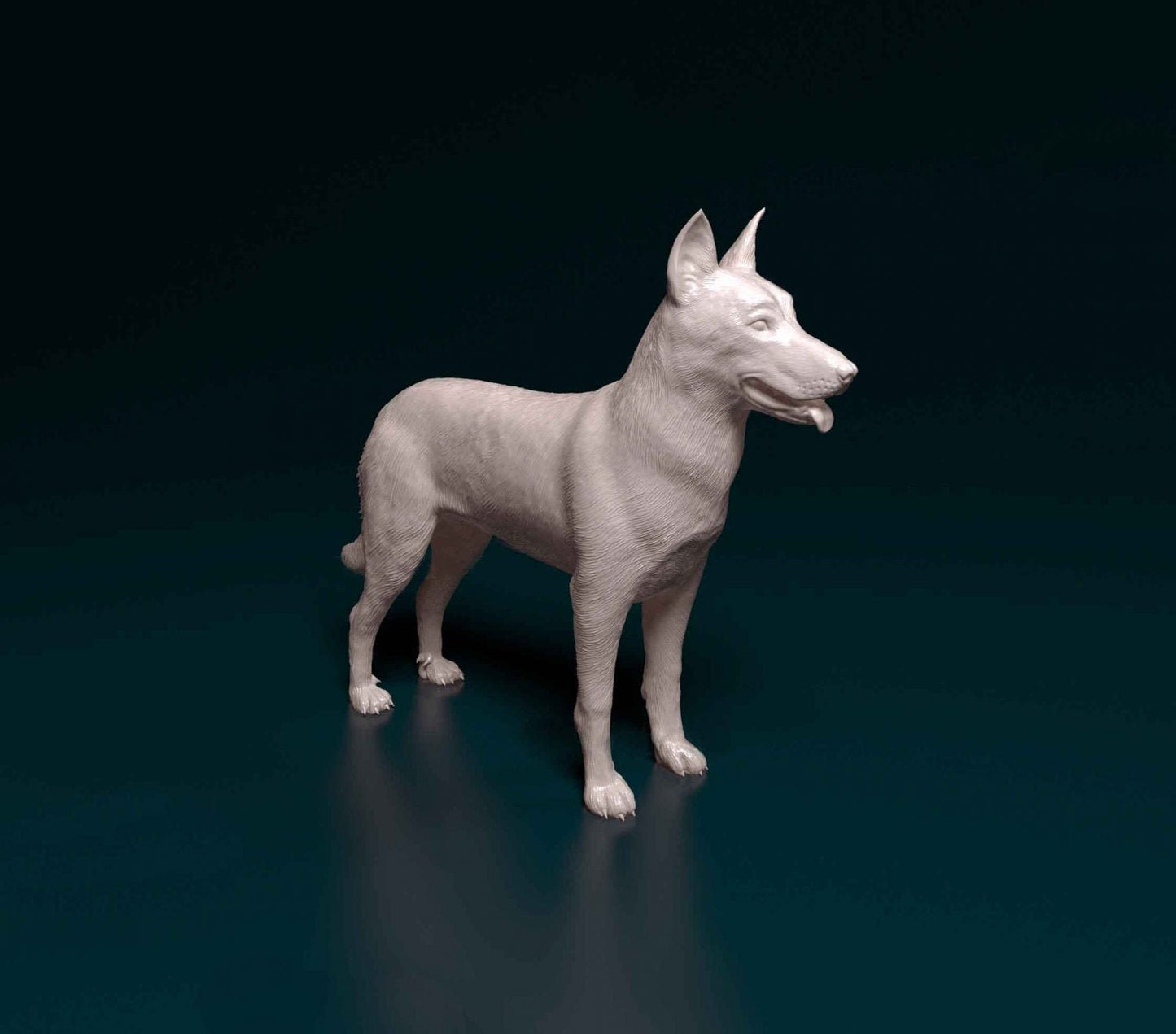 Bauceron dog artist resin - white resin ready to prep / paint ALL SCALES