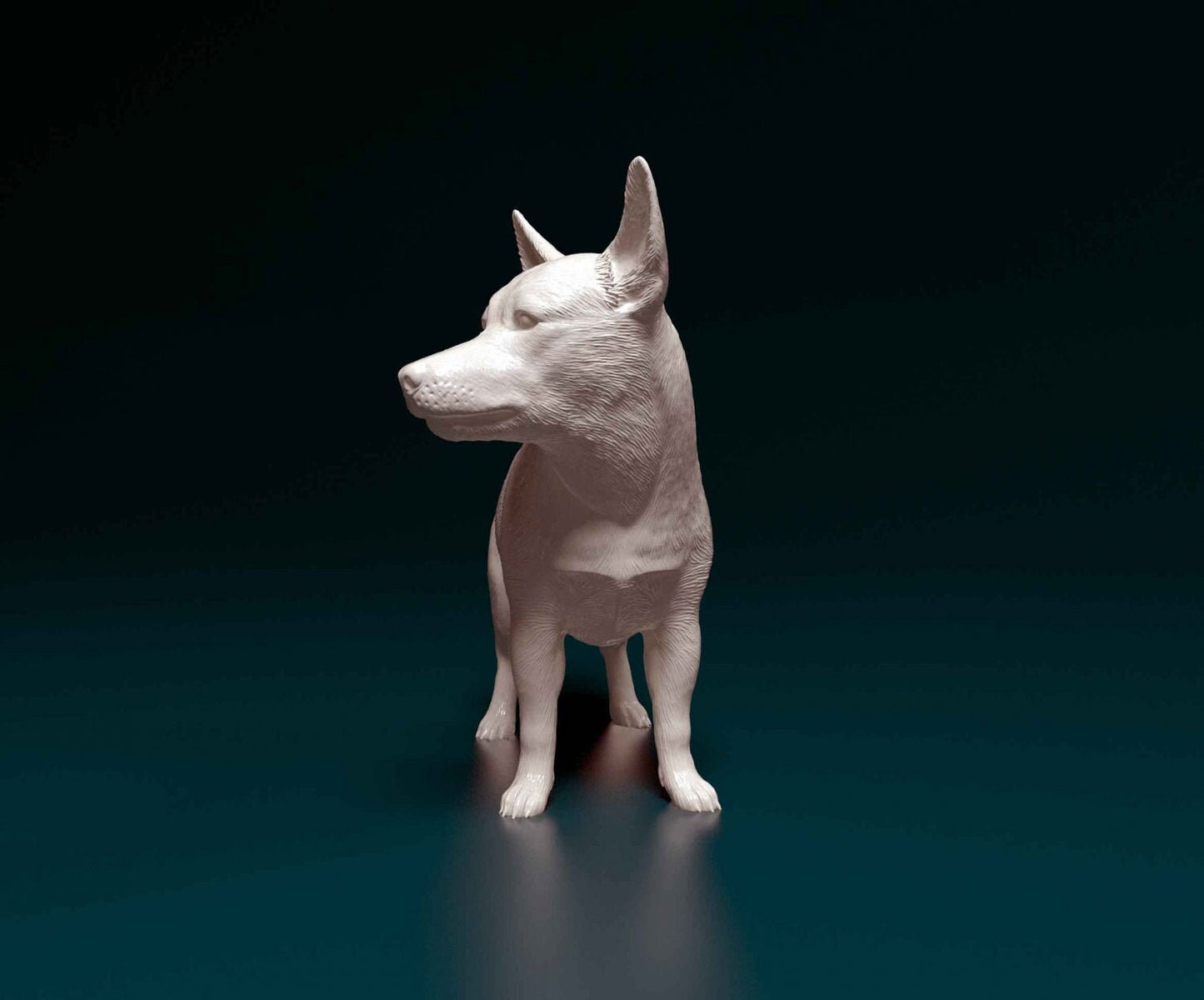 Jack Rusell cross artist resin - white resin ready to prep / paint ALL SCALES