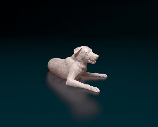 Border collie 2 artist resin - white resin ready to prep / paint ALL SCALES