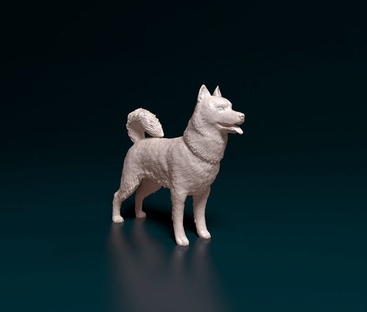 Siberian husky dog artist resin - white resin ready to prep / paint ALL SCALES sculpture / figurine