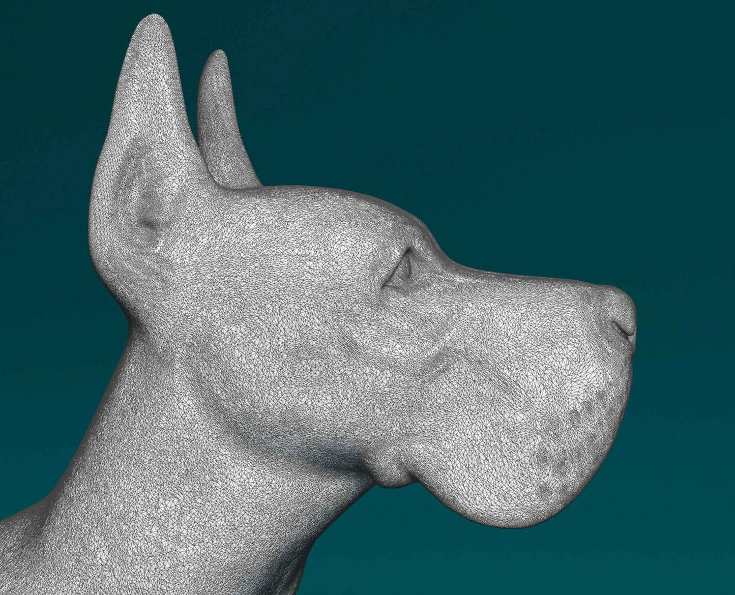 Great dane artist resin - white resin ready to prep / paint ALL SCALES