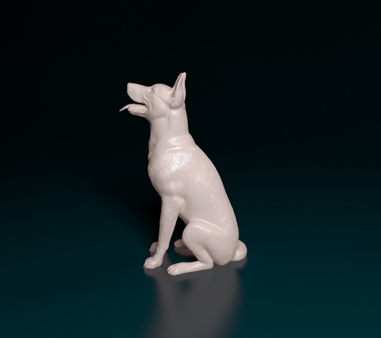 Malinois artist resin - white resin ready to prep / paint ALL SCALES sculpture / figurine