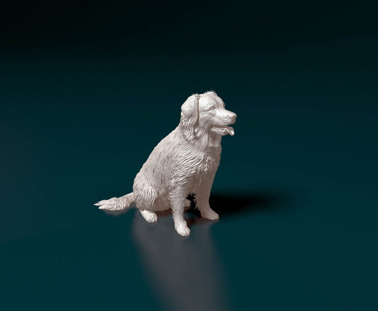 Stabyhoun dog artist resin - white resin ready to prep / paint ALL SCALES