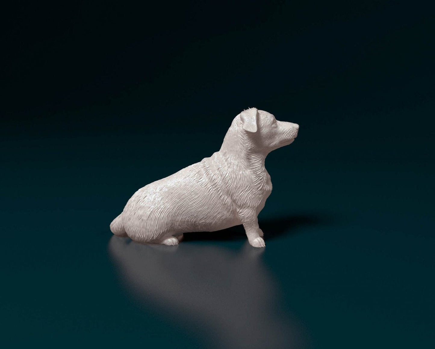 Corgi cross artist resin - white resin ready to prep / paint ALL SCALES