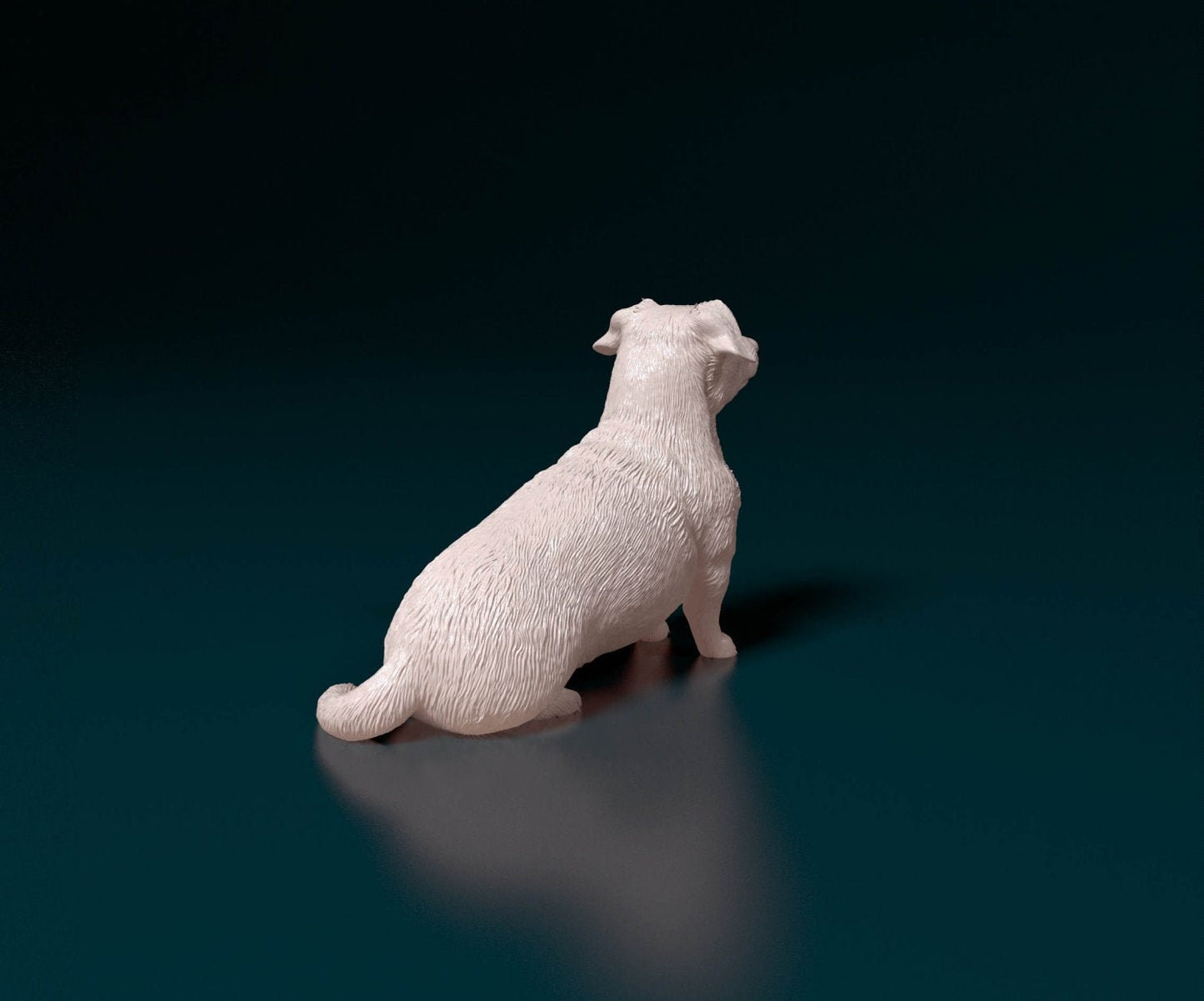 Corgi cross artist resin - white resin ready to prep / paint ALL SCALES