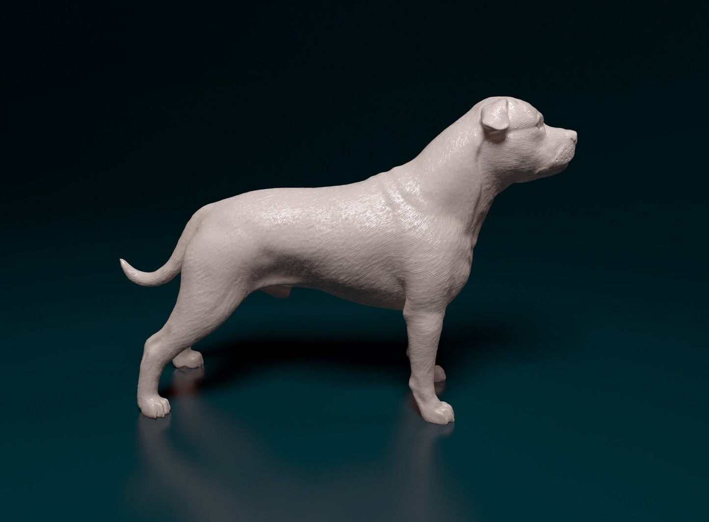 Staffordshire bull terrier dog artist resin - white resin ready to prep / paint ALL SCALES