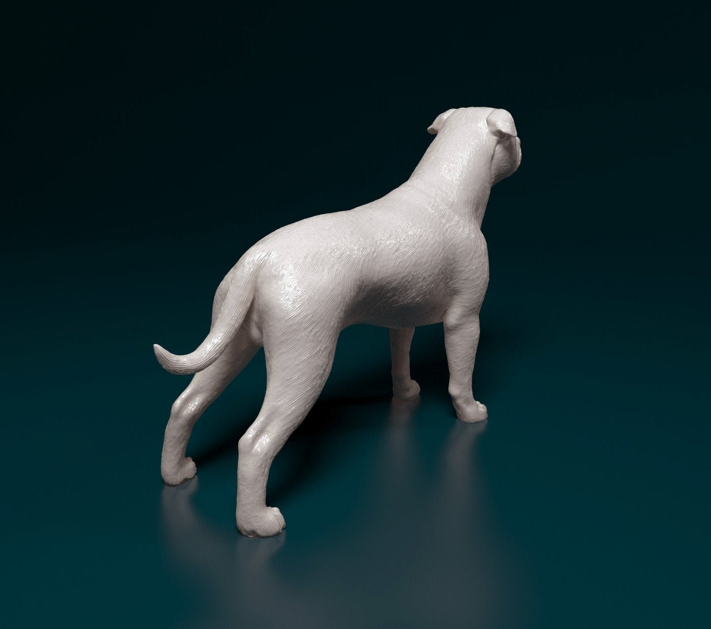 Staffordshire bull terrier dog artist resin - white resin ready to prep / paint ALL SCALES