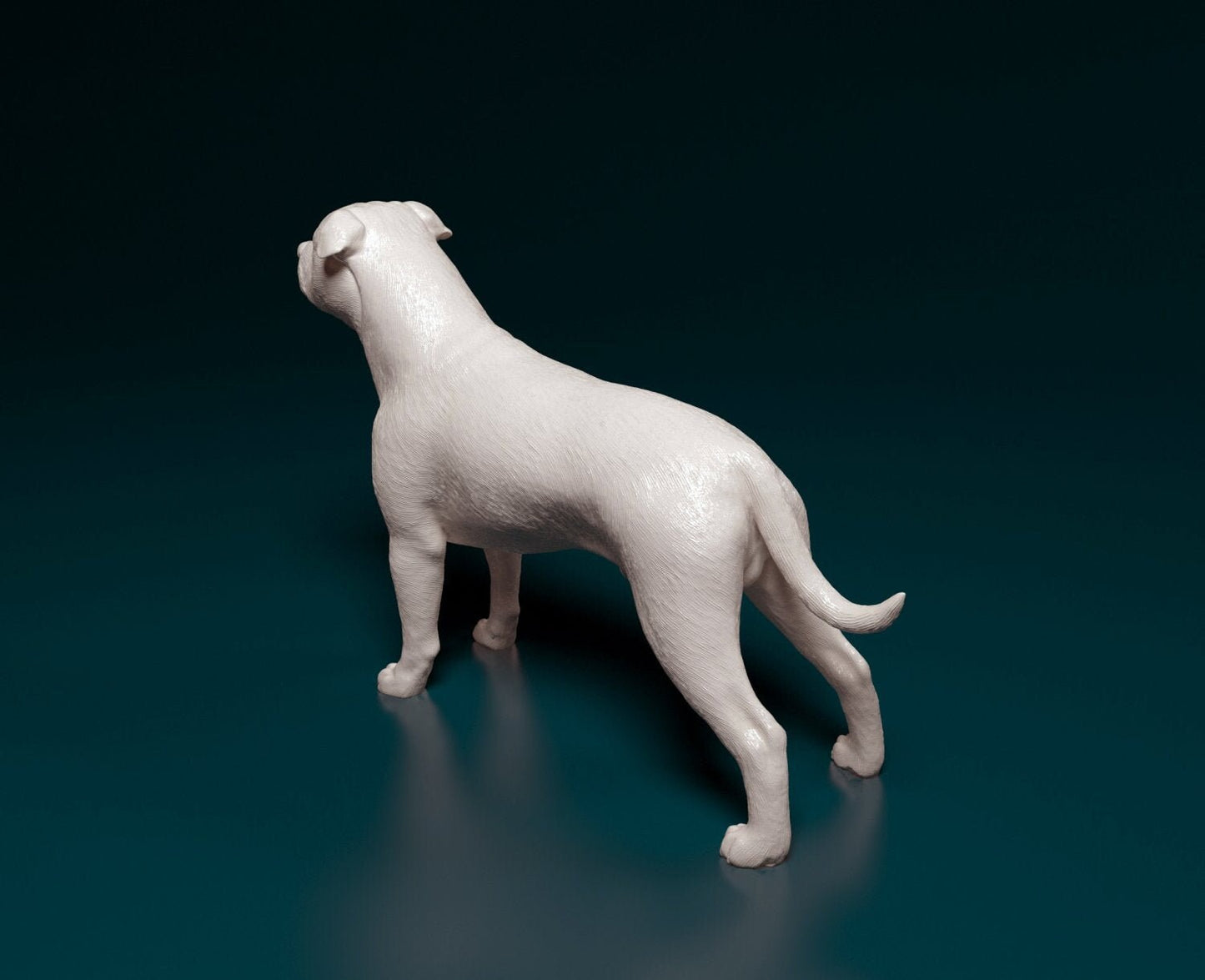 Staffordshire bull terrier dog artist resin - white resin ready to prep / paint ALL SCALES