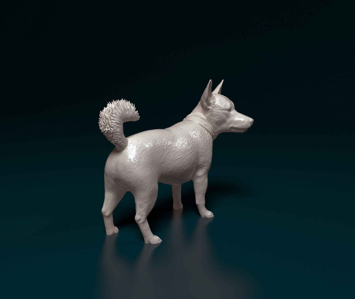 Jack Rusell cross artist resin - white resin ready to prep / paint ALL SCALES