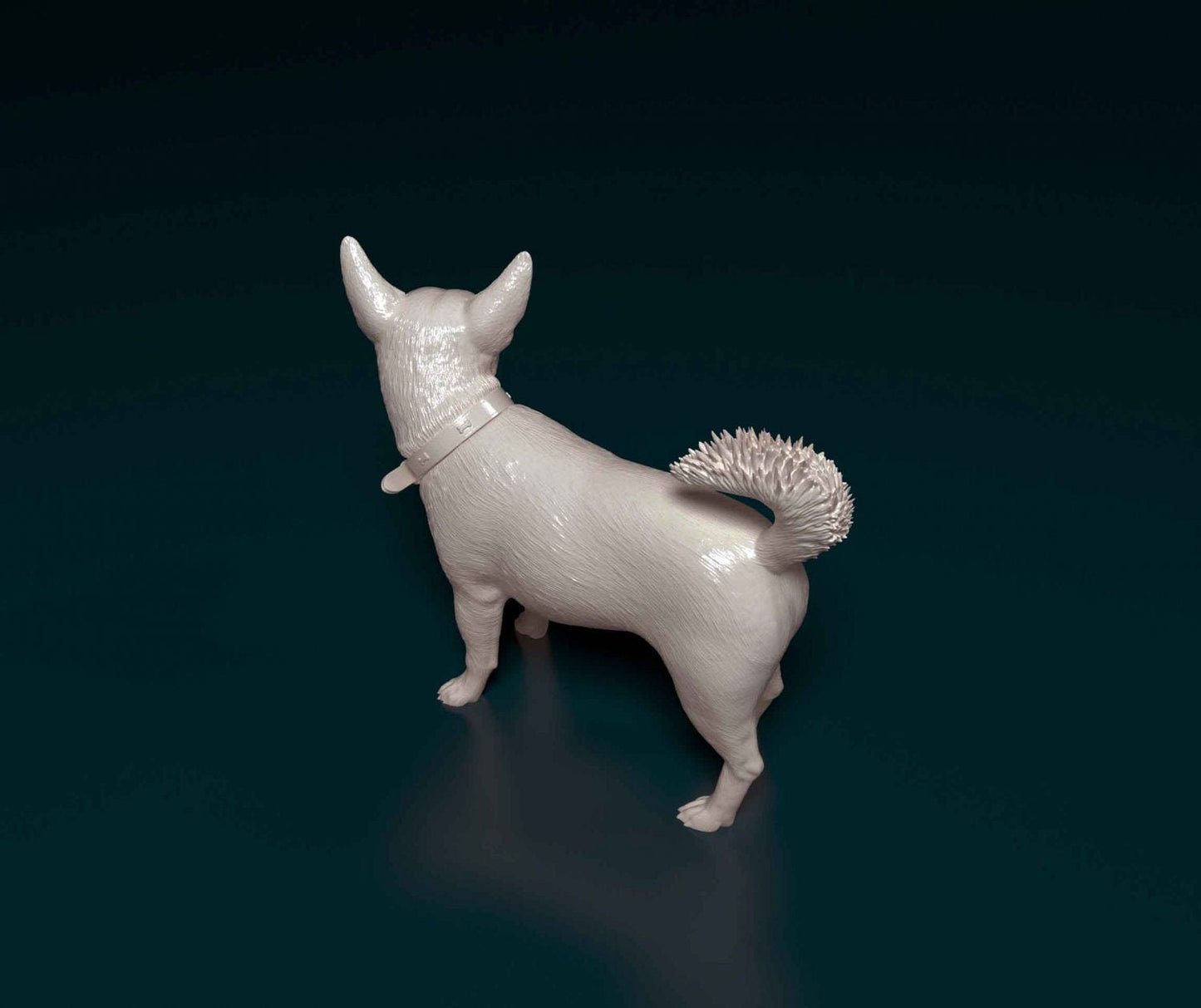 Jack Rusell cross artist resin - white resin ready to prep / paint ALL SCALES