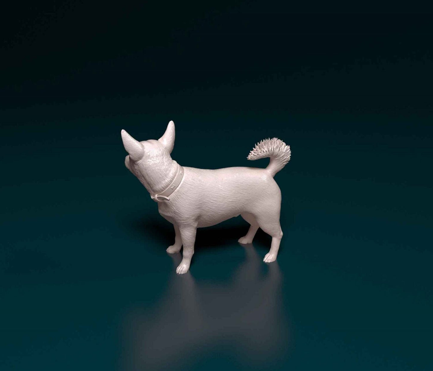 Jack Rusell cross artist resin - white resin ready to prep / paint ALL SCALES