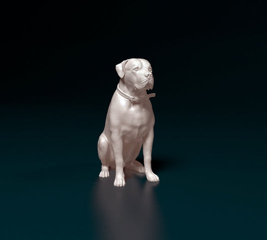 Scott american bulldog dog artist resin - white resin ready to prep / paint ALL SCALES sculpture / figurine