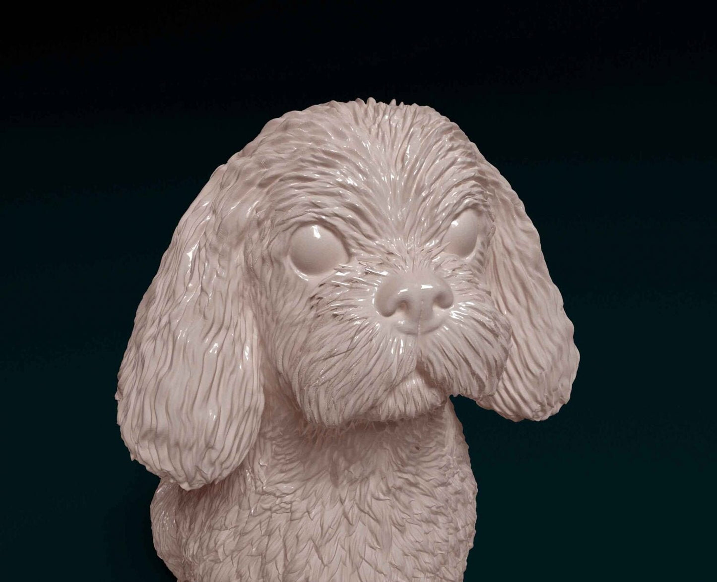 Shih tzu dog artist resin - white resin ready to prep / paint ALL SCALES sculpture / figurine