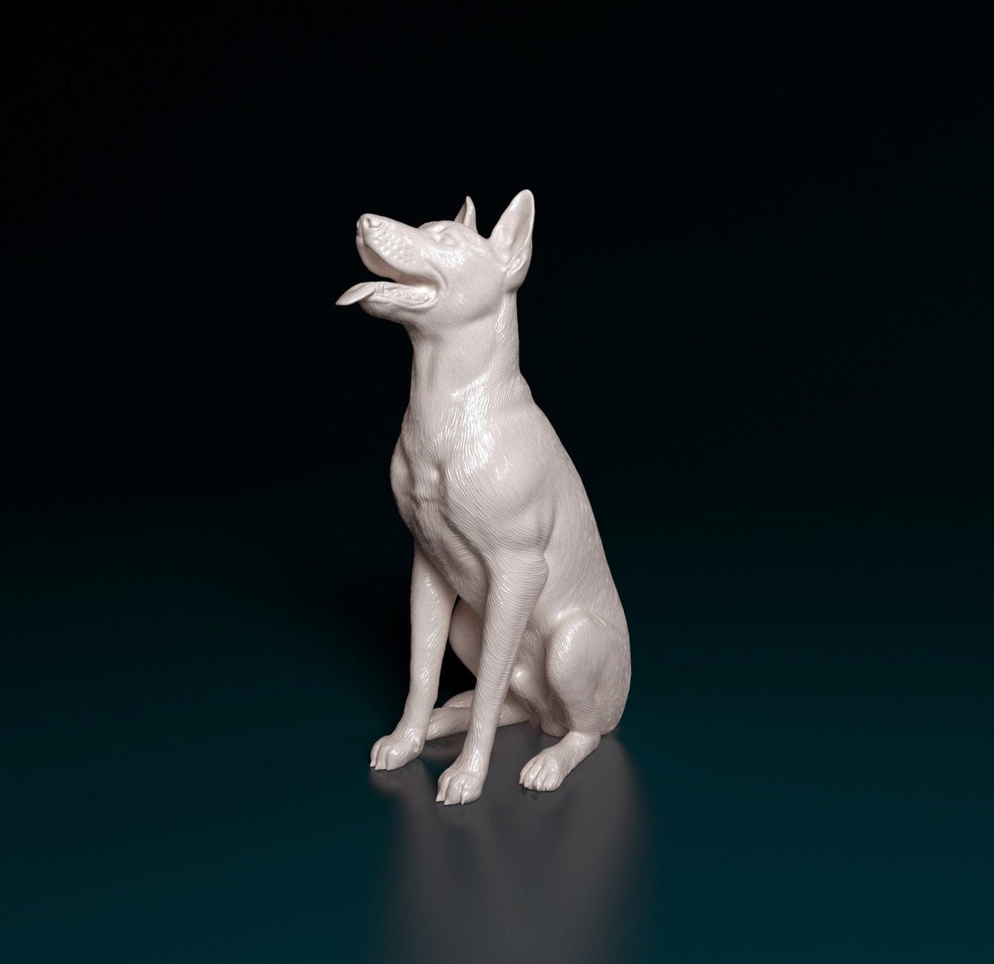 Malinois artist resin - white resin ready to prep / paint ALL SCALES sculpture / figurine