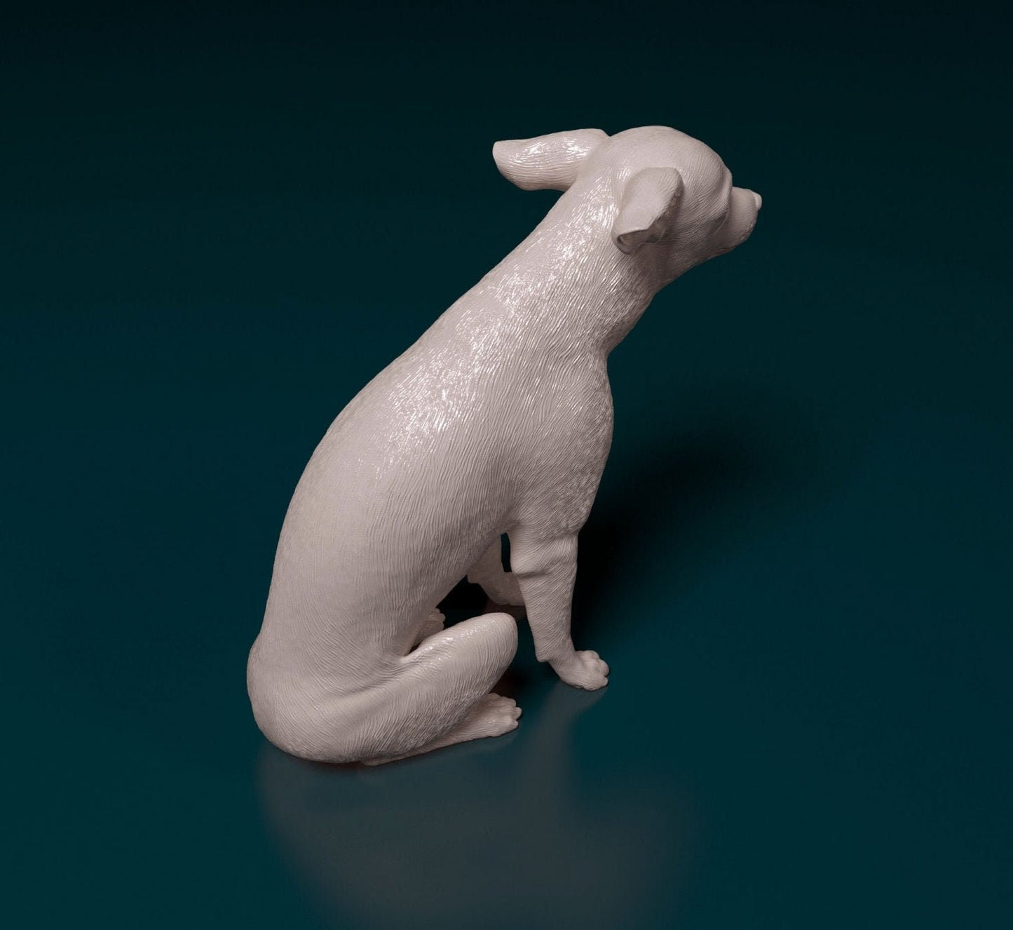 Toy terrier artist resin - white resin ready to prep / paint ALL SCALES