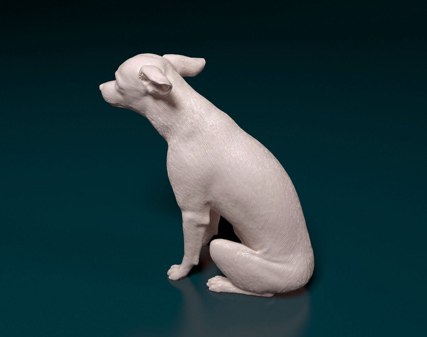 Toy terrier artist resin - white resin ready to prep / paint ALL SCALES