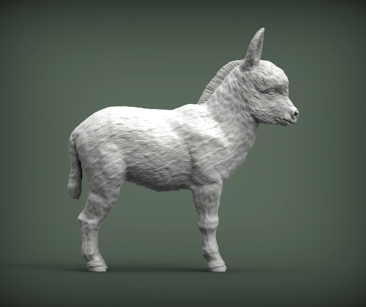 Donkeyzilla - white resin ready to paint