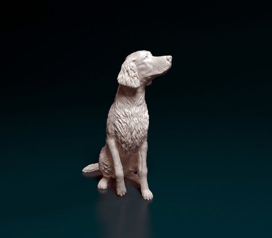 Irish red setter  artist resin - white resin ready to prep / paint ALL SCALES