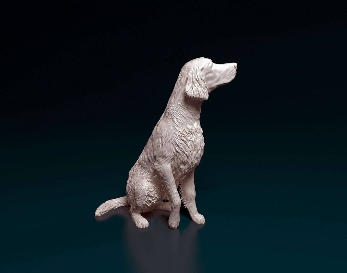 Irish red setter  artist resin - white resin ready to prep / paint ALL SCALES