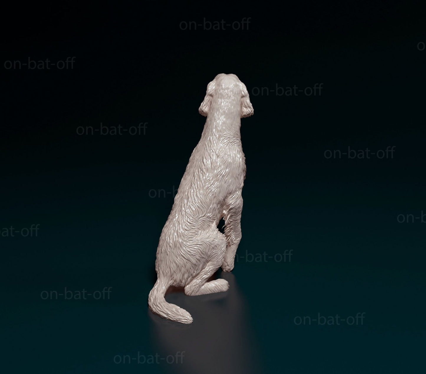 Irish red setter  artist resin - white resin ready to prep / paint ALL SCALES