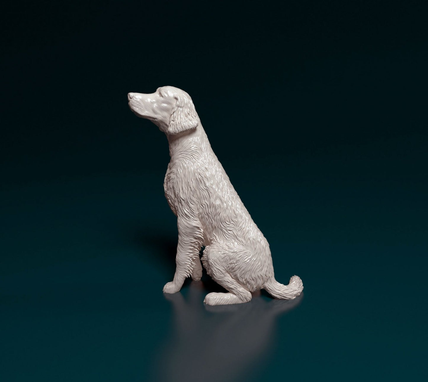 Irish red setter  artist resin - white resin ready to prep / paint ALL SCALES