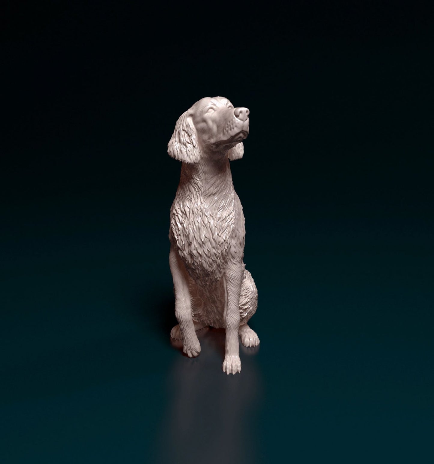 Irish red setter  artist resin - white resin ready to prep / paint ALL SCALES
