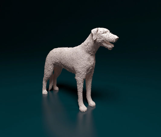 Irish wolfhound artist resin - white resin ready to prep / paint ALL SCALES