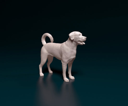 Lab cross rottie artist resin - white resin ready to prep / paint ALL SCALES