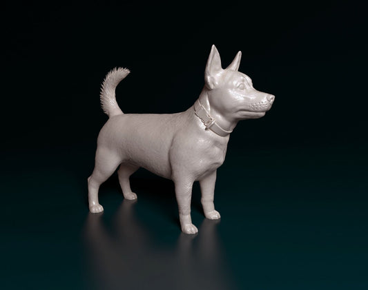 Lancashire heeler artist resin - white resin ready to prep / paint ALL SCALES