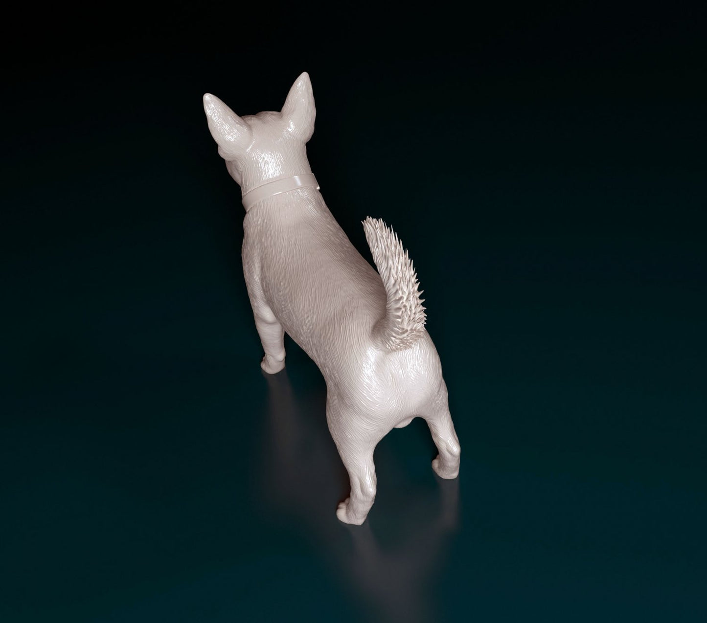 Lancashire heeler artist resin - white resin ready to prep / paint ALL SCALES