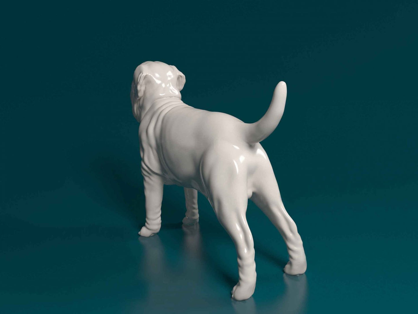 Neapolitan mastiff artist resin - white resin ready to prep / paint ALL SCALES