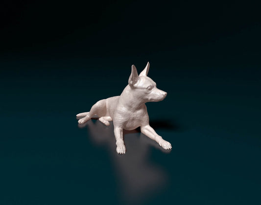 Minature Pinscher artist resin - white resin ready to prep / paint ALL SCALES
