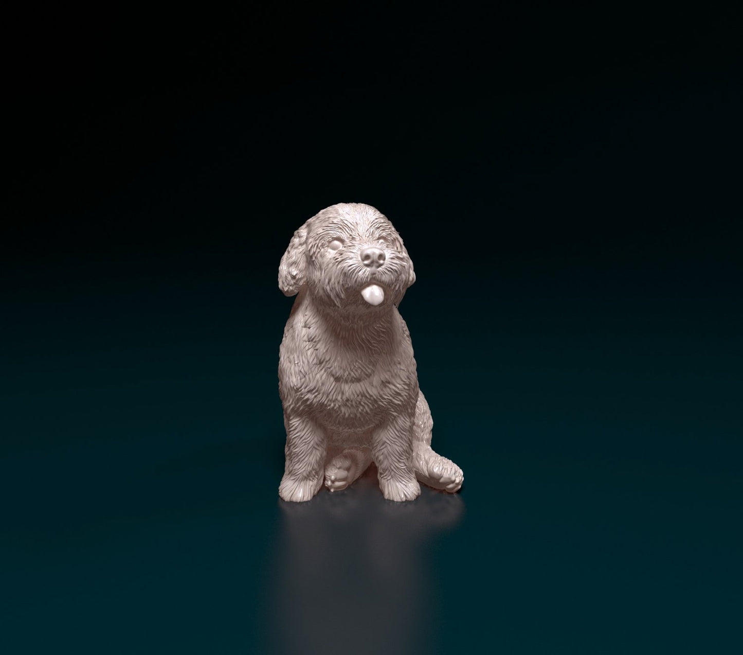 Miniature schnauzer  artist resin - white resin ready to prep / paint ALL SCALES