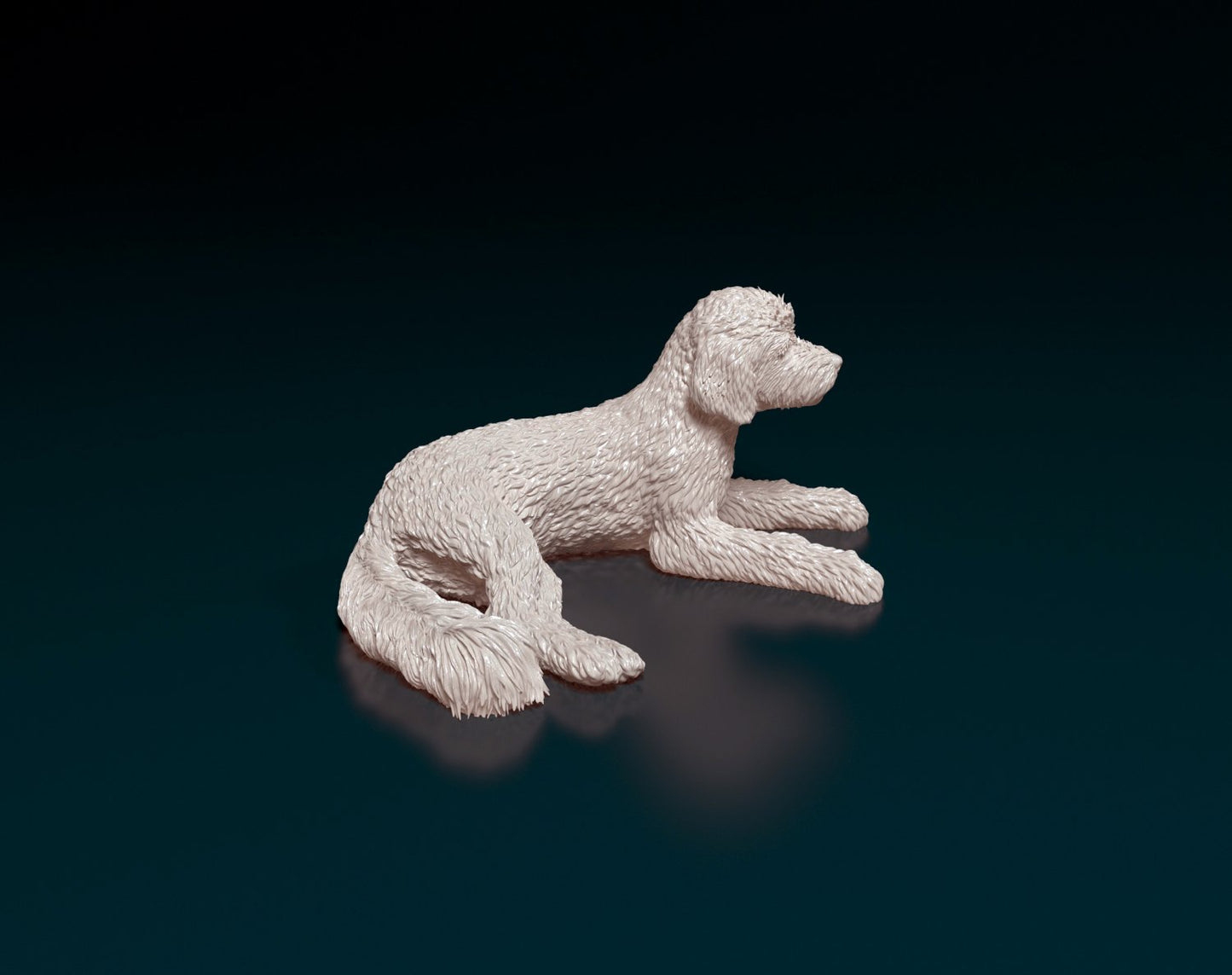 Old english sheepdog artist resin - white resin ready to prep / paint ALL SCALES