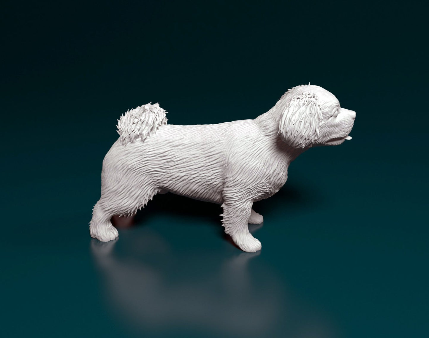 Pekingese artist resin - white resin ready to prep / paint ALL SCALES