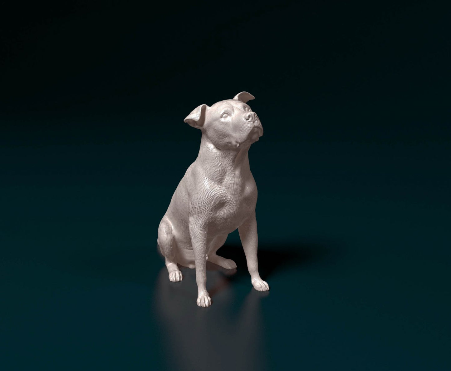 Pit bull artist resin - white resin ready to prep / paint ALL SCALES