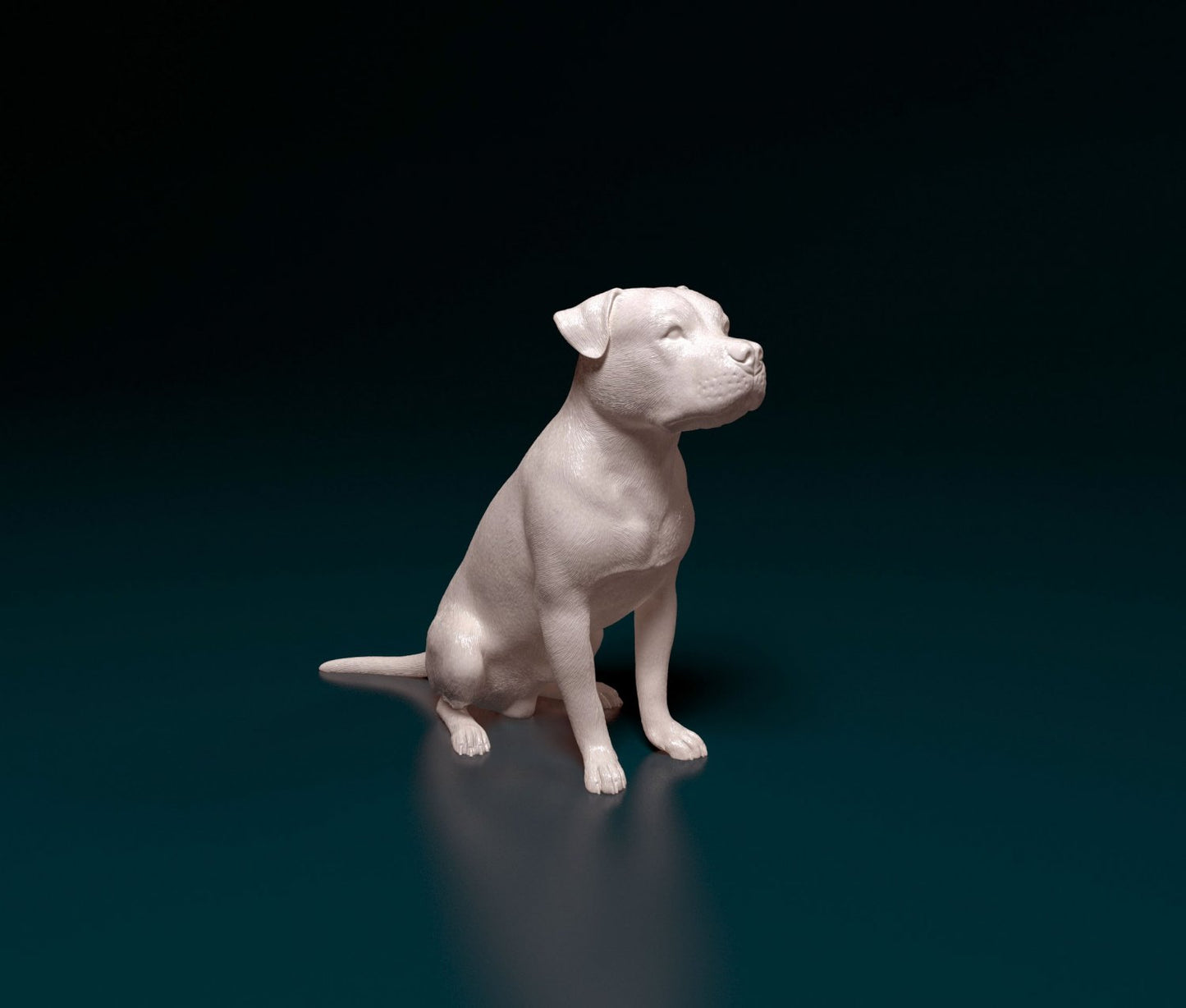 Pit bull artist resin - white resin ready to prep / paint ALL SCALES