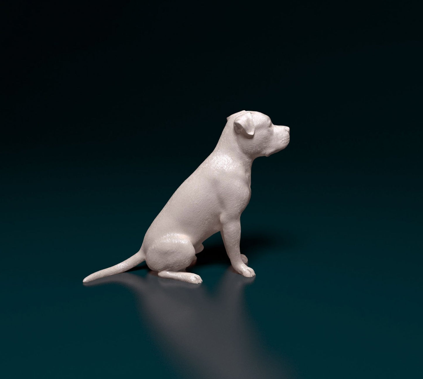 Pit bull artist resin - white resin ready to prep / paint ALL SCALES