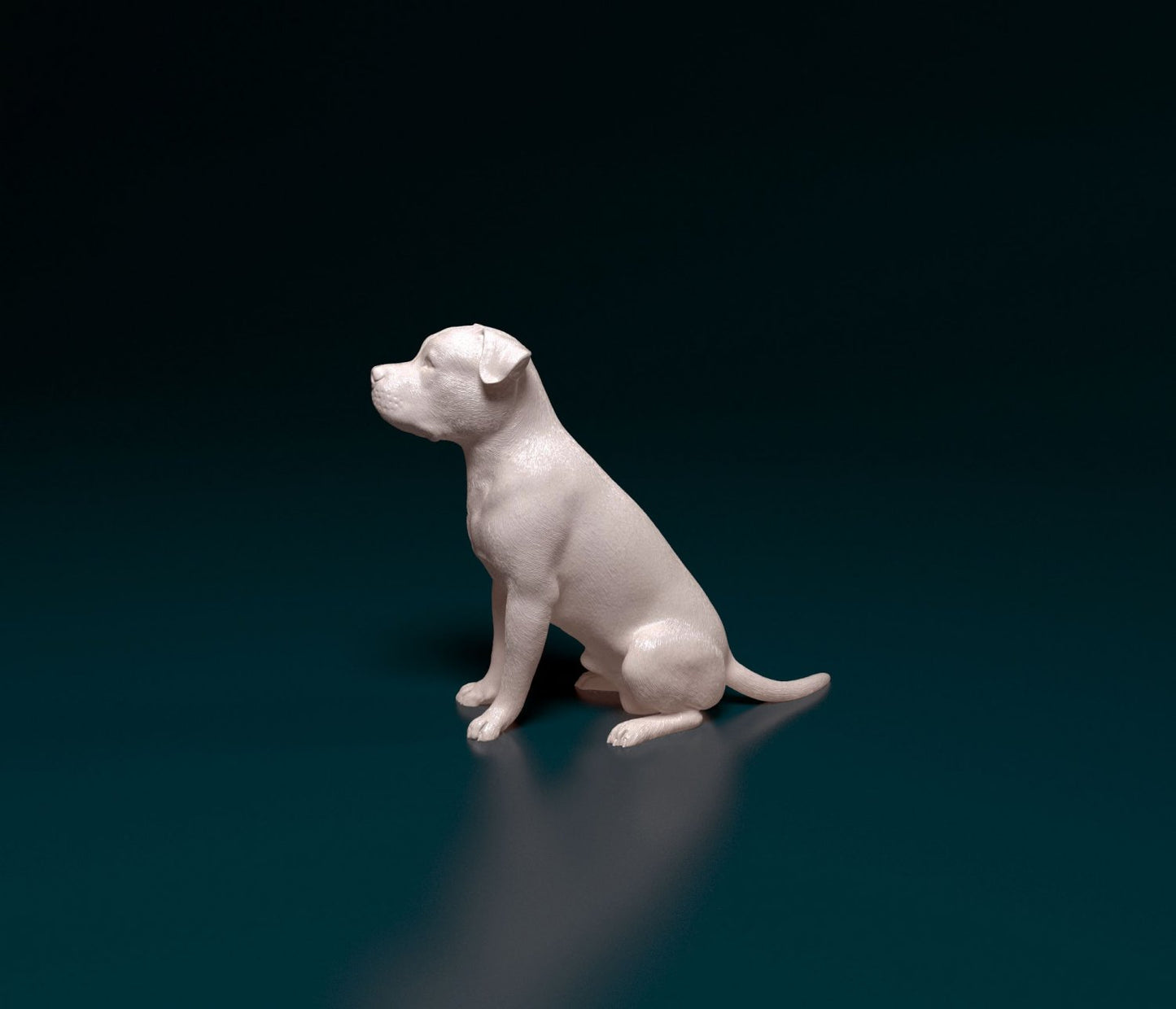Pit bull artist resin - white resin ready to prep / paint ALL SCALES