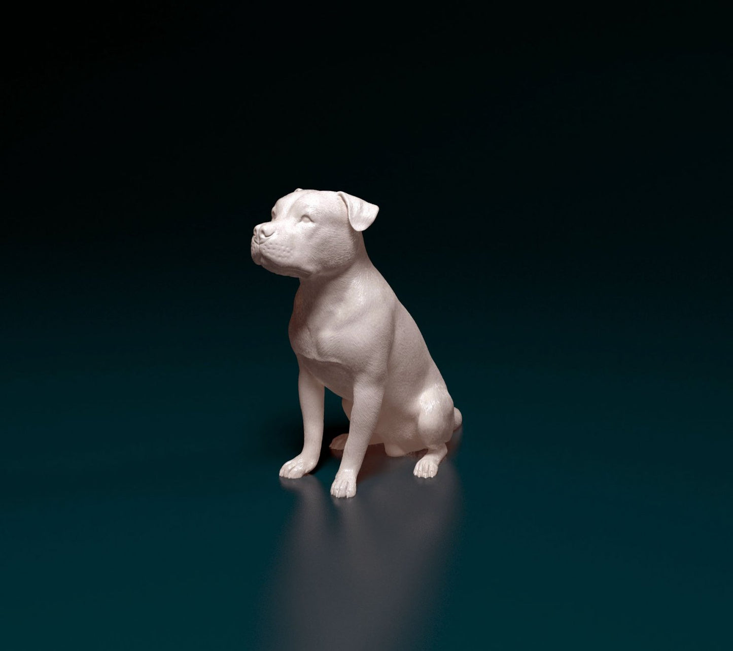 Pit bull artist resin - white resin ready to prep / paint ALL SCALES
