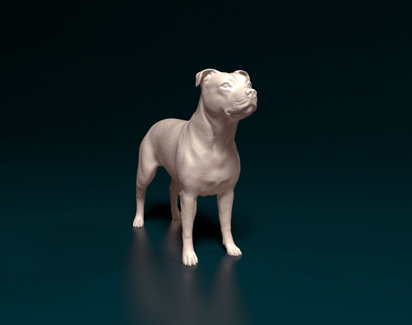 Pit bull artist resin - white resin ready to prep / paint ALL SCALES