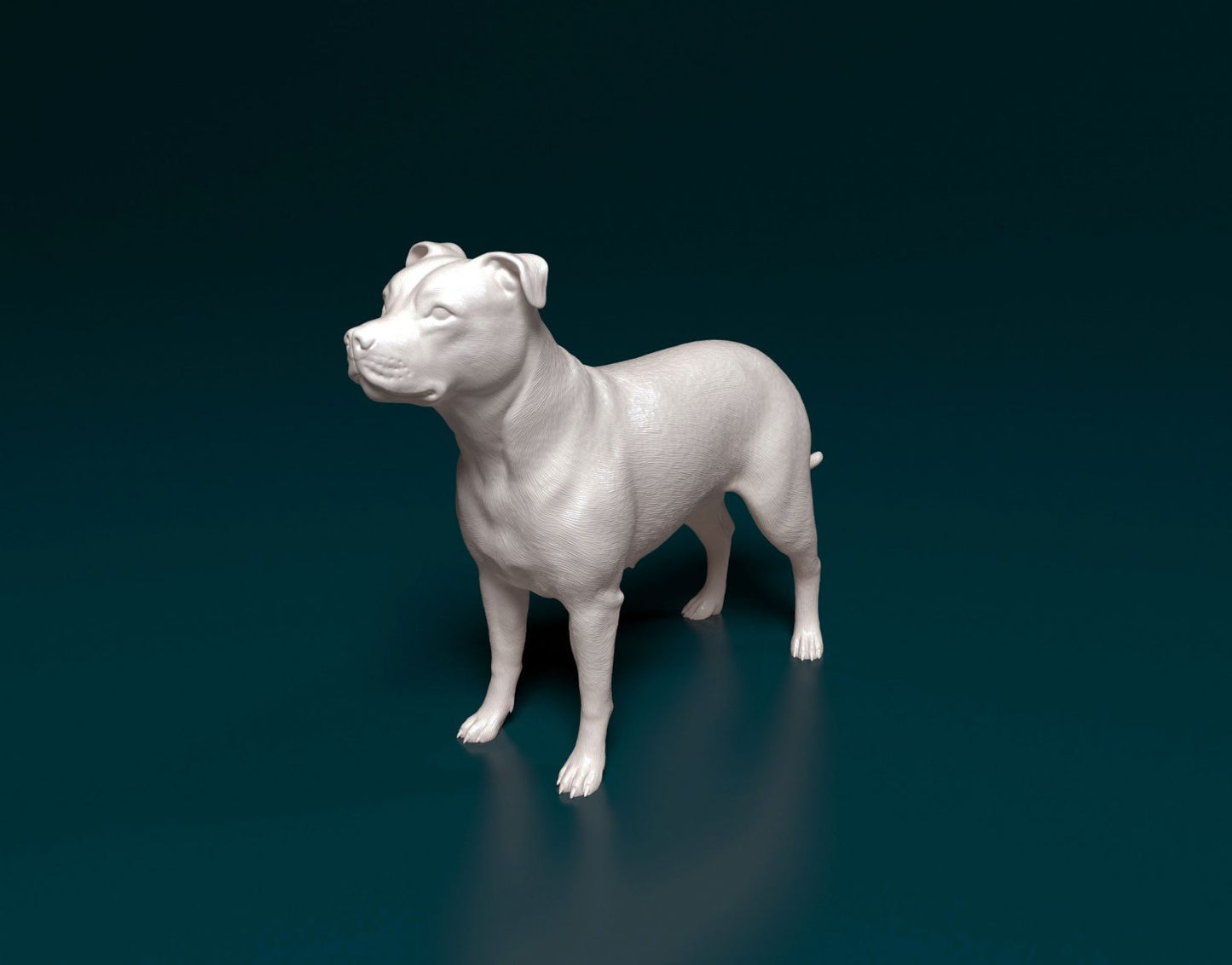 Pit bull artist resin - white resin ready to prep / paint ALL SCALES