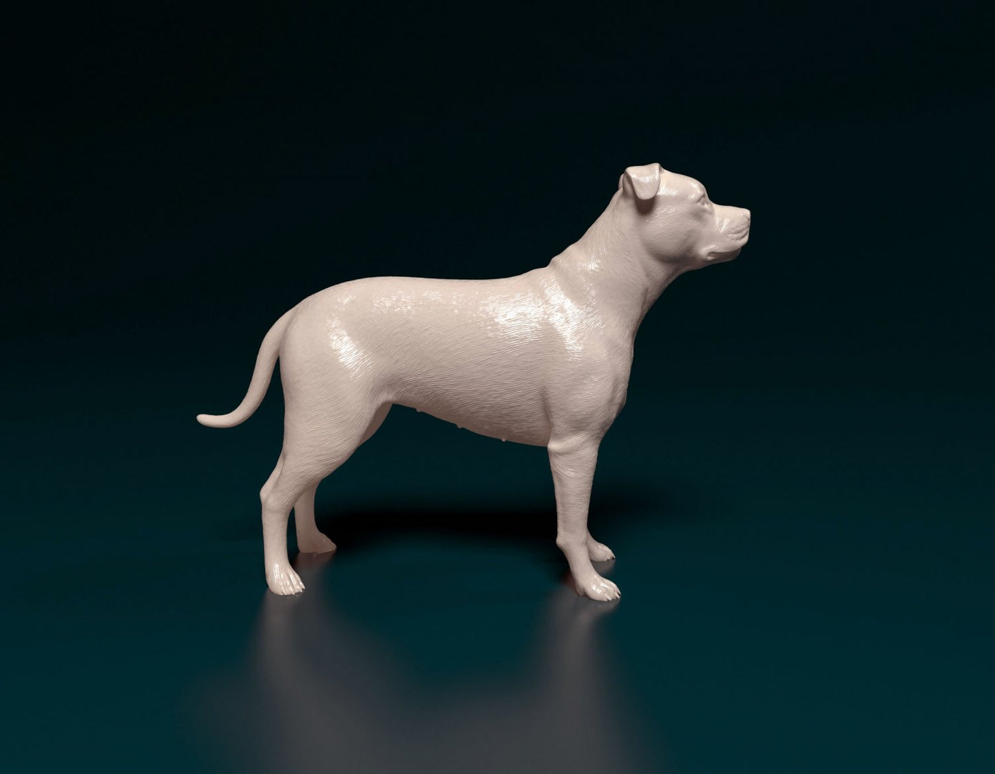 Pit bull artist resin - white resin ready to prep / paint ALL SCALES