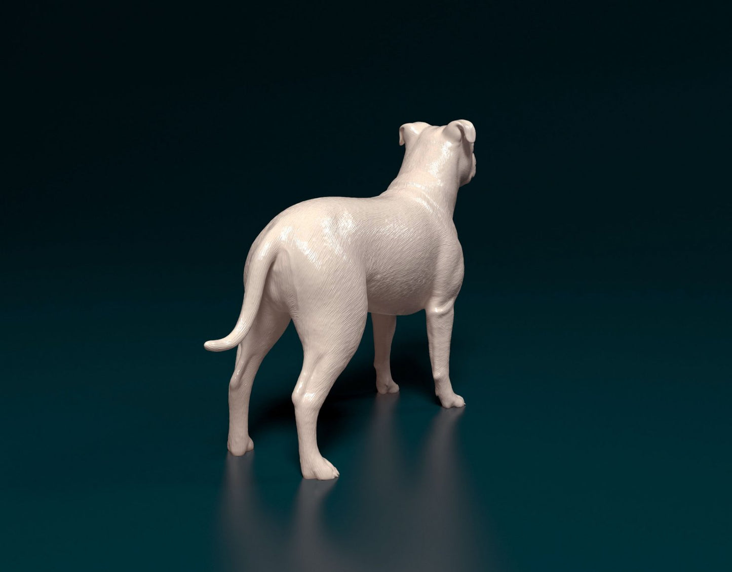 Pit bull artist resin - white resin ready to prep / paint ALL SCALES