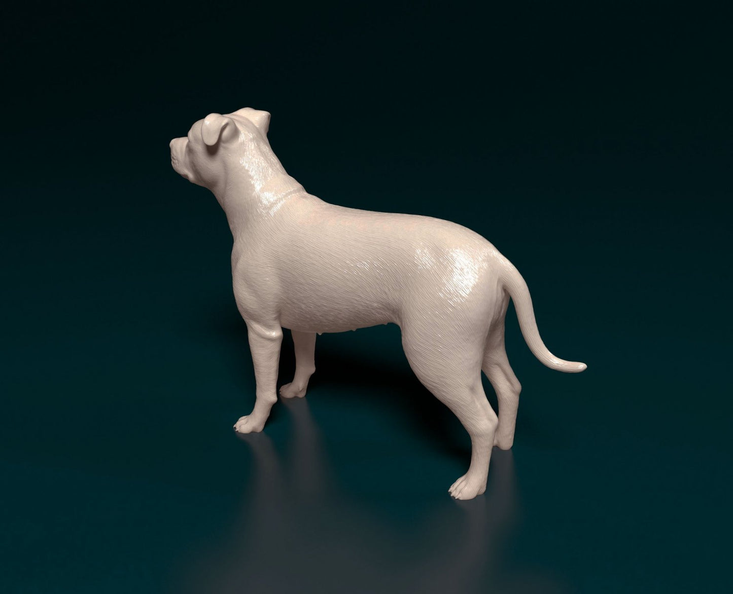 Pit bull artist resin - white resin ready to prep / paint ALL SCALES